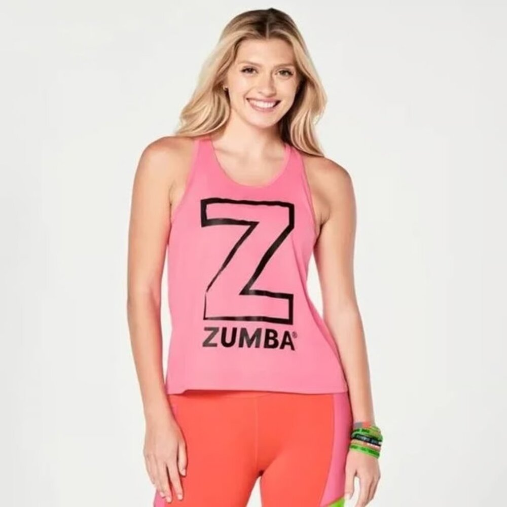 Zumba Wear Pink Free to Create Tank XL